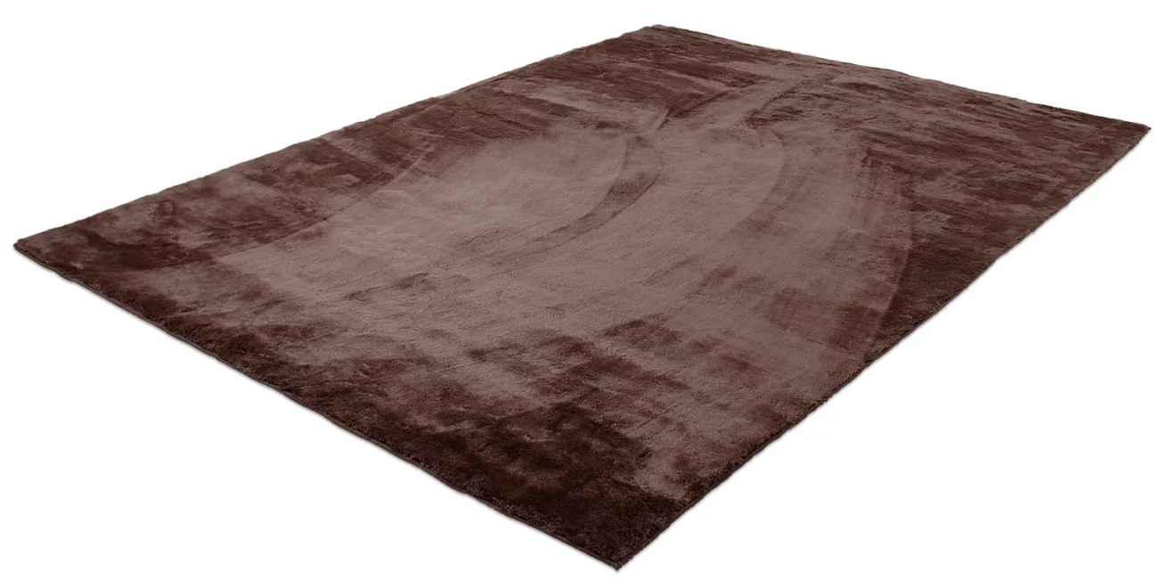 Gulvtæppe 'Aranga Super Soft' 140x200cm - Mørkebrun