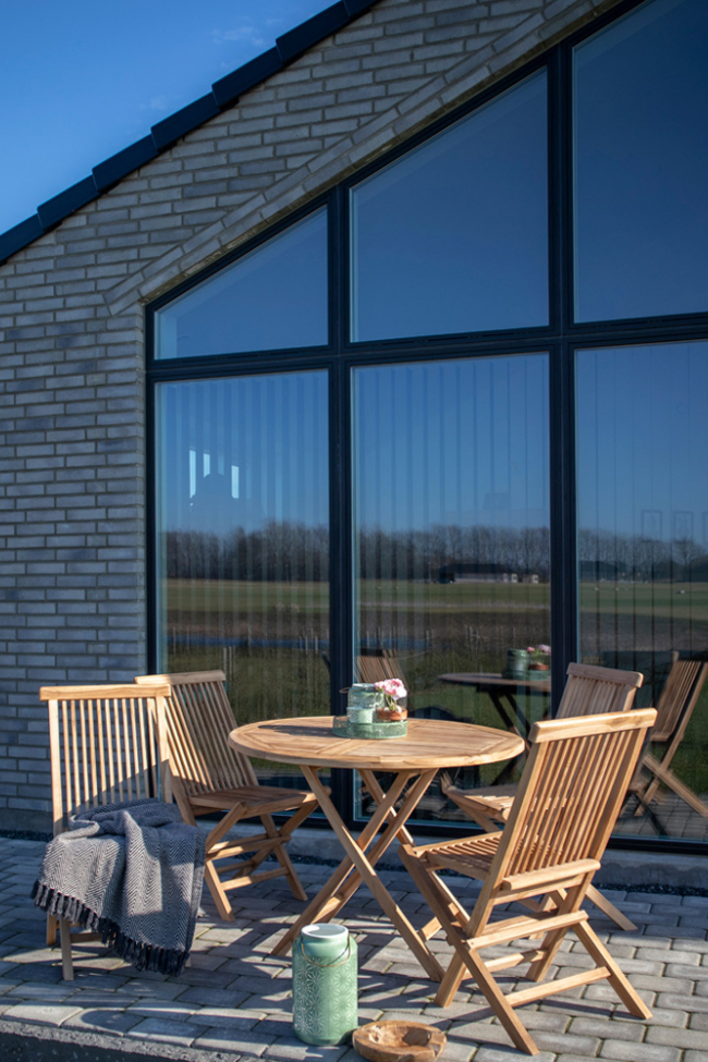 Havemøbelbord 'Oviedo' Rund 100cm - Eg