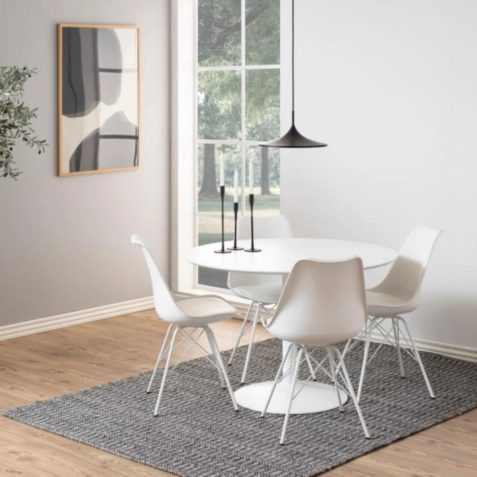 Stol 'Eris' - Hvid/Grå