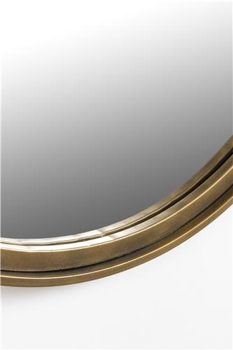 Spejl 'Matz' Oval - Antik messing 