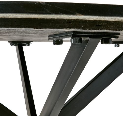 Bord 'Milan' Rund 120cm - Sort