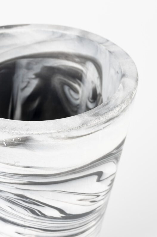 Vase 'Conic' - Sort/Hvid S