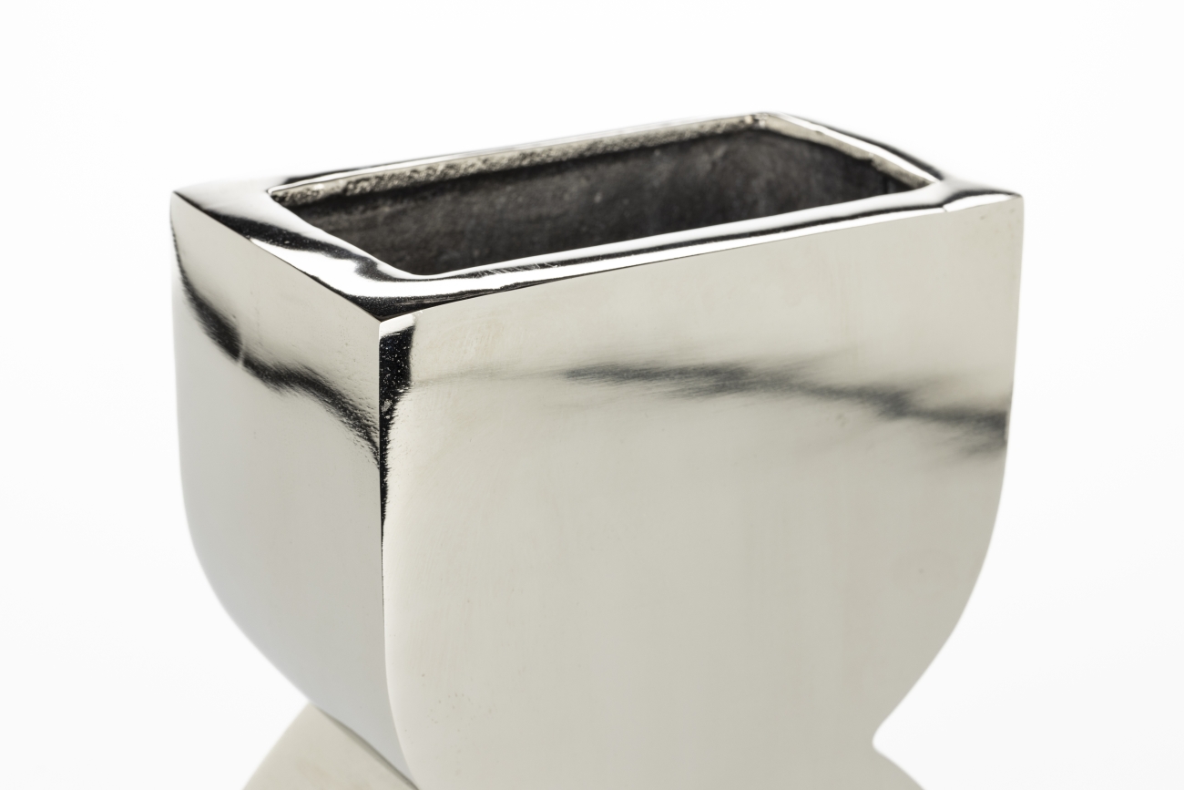 Vase Cones L 'Shiny Silver' - Sølv
