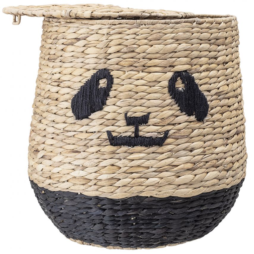 Kurv 'Panda' - Natur/Sort