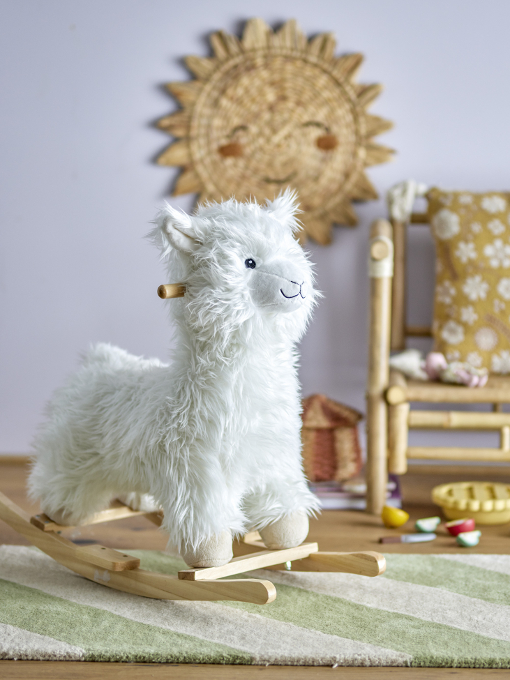 Gynghest 'Rocking Lama' - Hvid