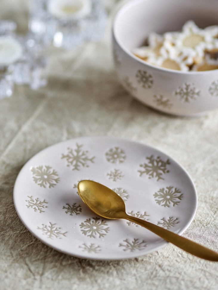 Desserttallerken 'Snowie' 4-pak Ø15,5 - Beige