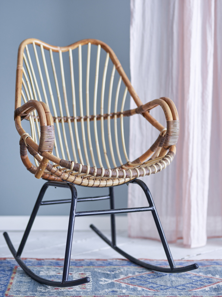 Gyngestol 'Reine' - Natur/Rattan