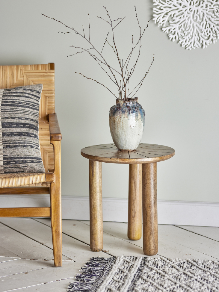Sofabord 'Stella' 40cm Rundt - Natur