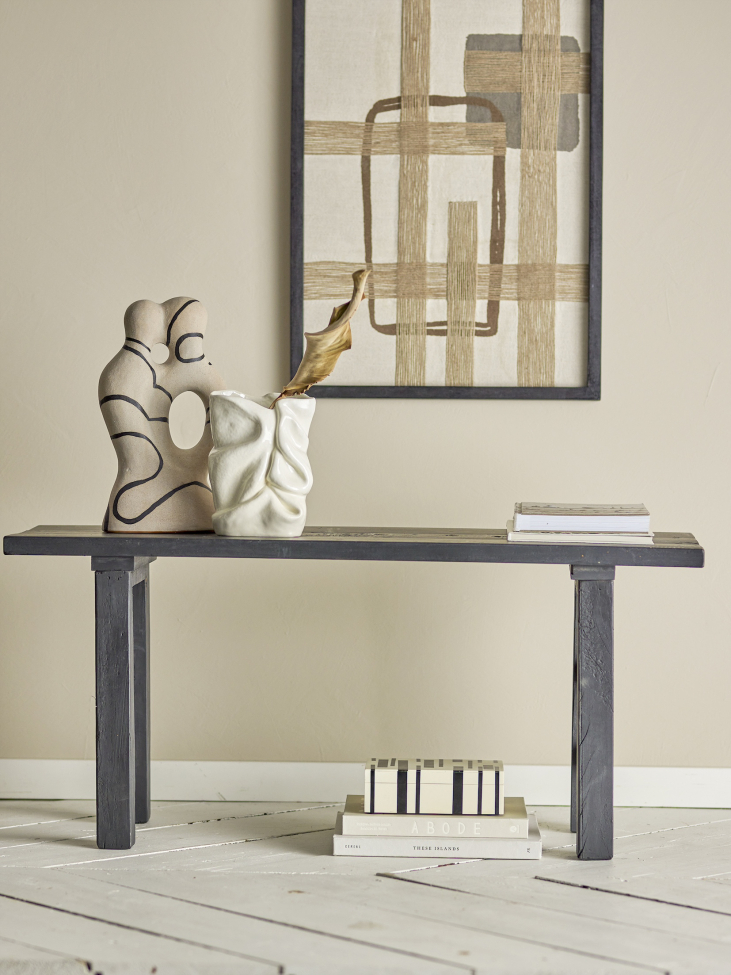 Bænk 'Riber' 102x32cm - Sort