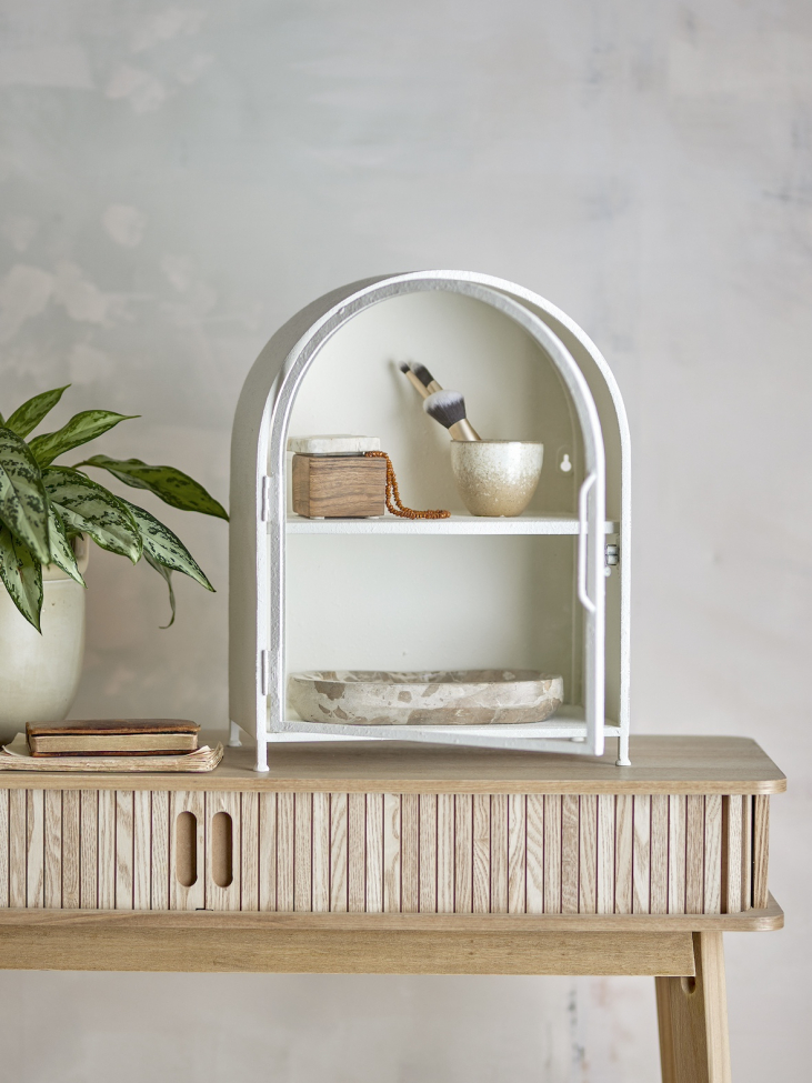 Skab 'Soria' – Hvid/Metal