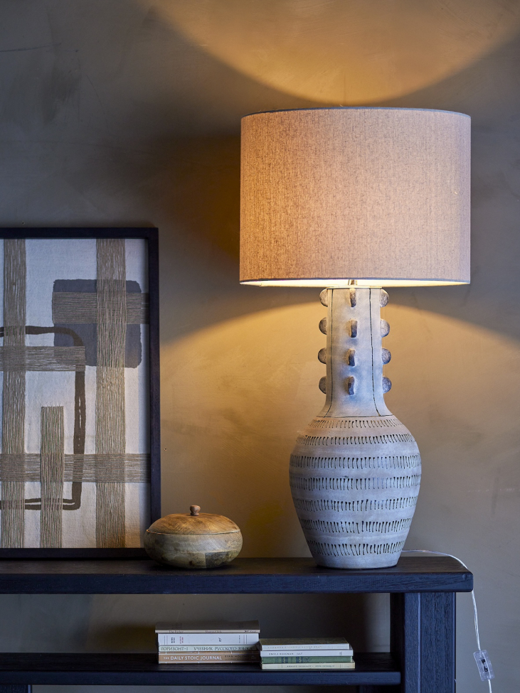 Gulvlampe 'Gadiela' 46cm Rundt - Blå