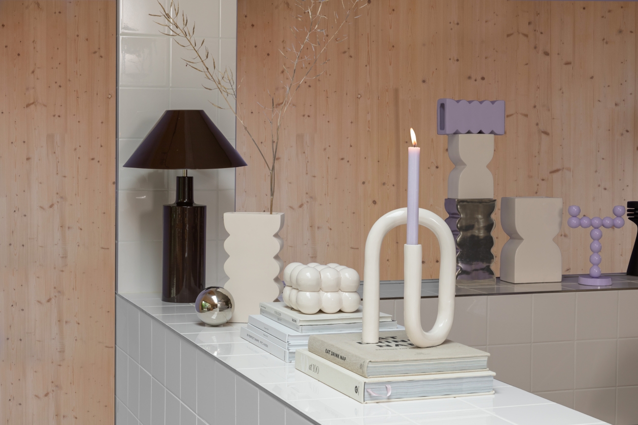 Lysestage 'Bubbles' - Lilla