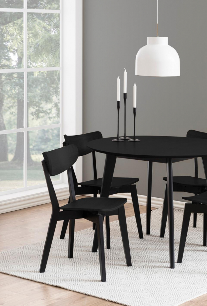 Spisebord 'Ärsjö' Rund 105cm - Sort