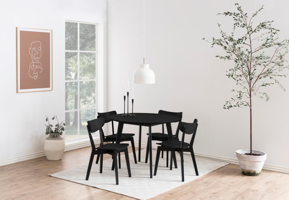 Spisebord 'Ärsjö' Rund 105cm - Sort