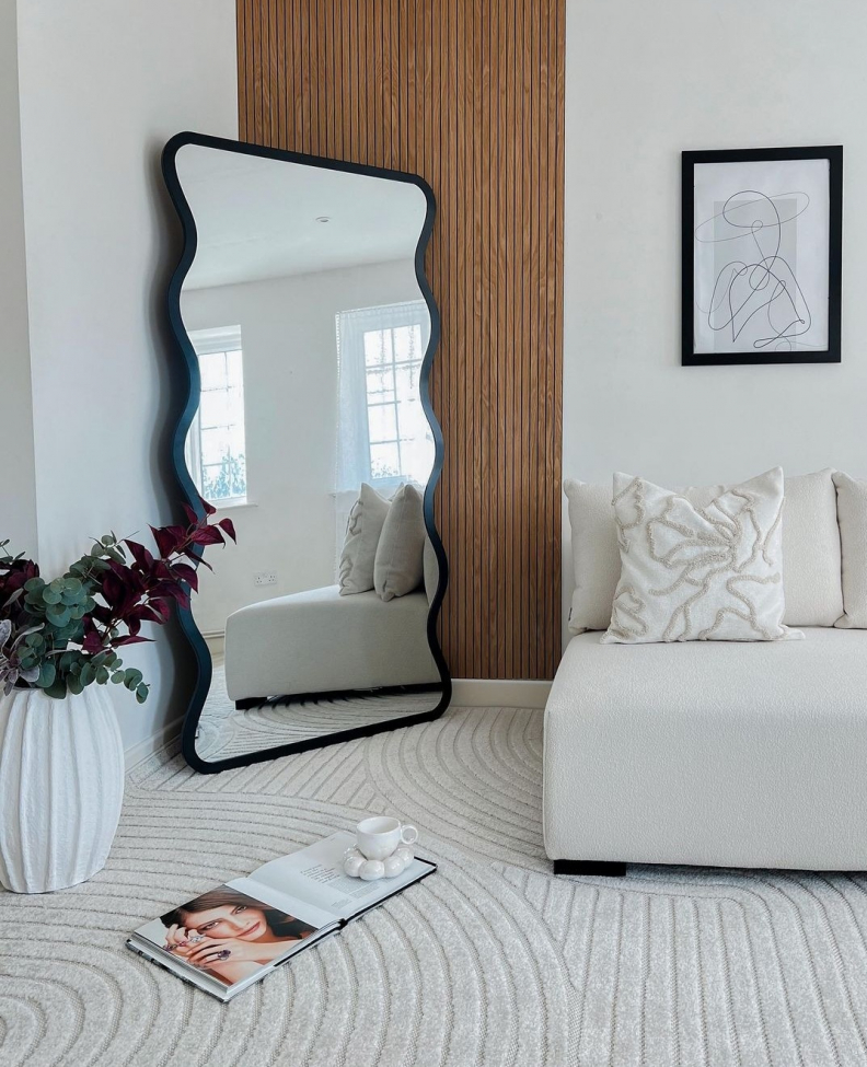 Tæppe 'Shaggy Indoor-Outdoor' 80x200cm - Cream