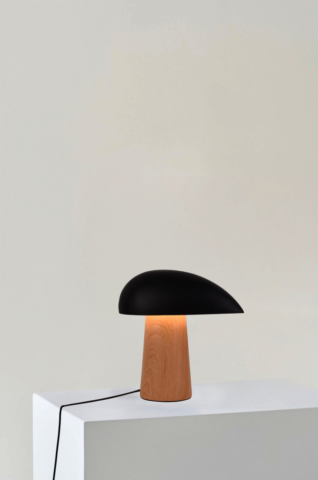 Lampe 'Karlskrona' - Natur/Sort