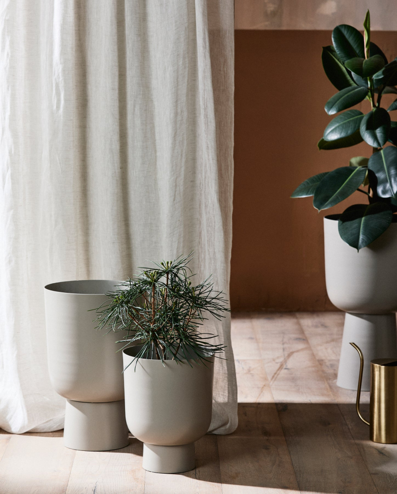 Krukke 'Galoa' M - Beige