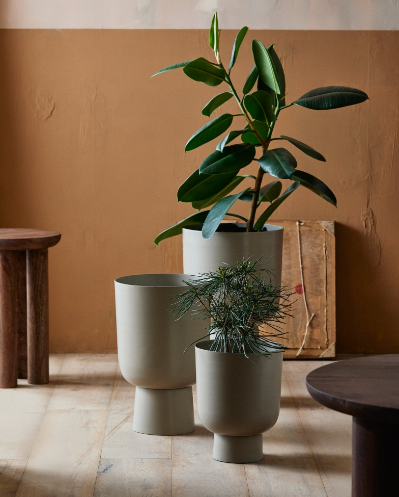 Krukke 'Galoa' M - Beige
