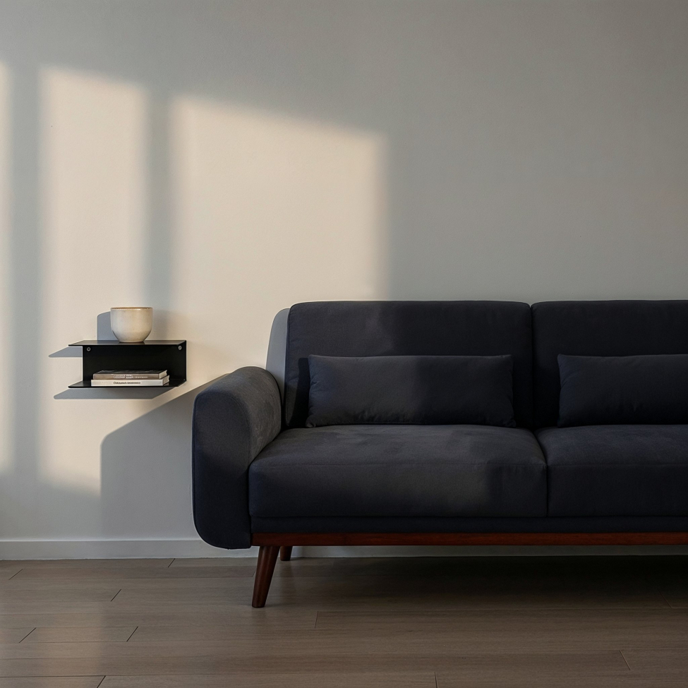 2-pak Væghylde 'Joliet' - Sort