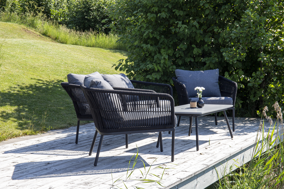 Sofa gruppe 'Gaeta' - Sort
