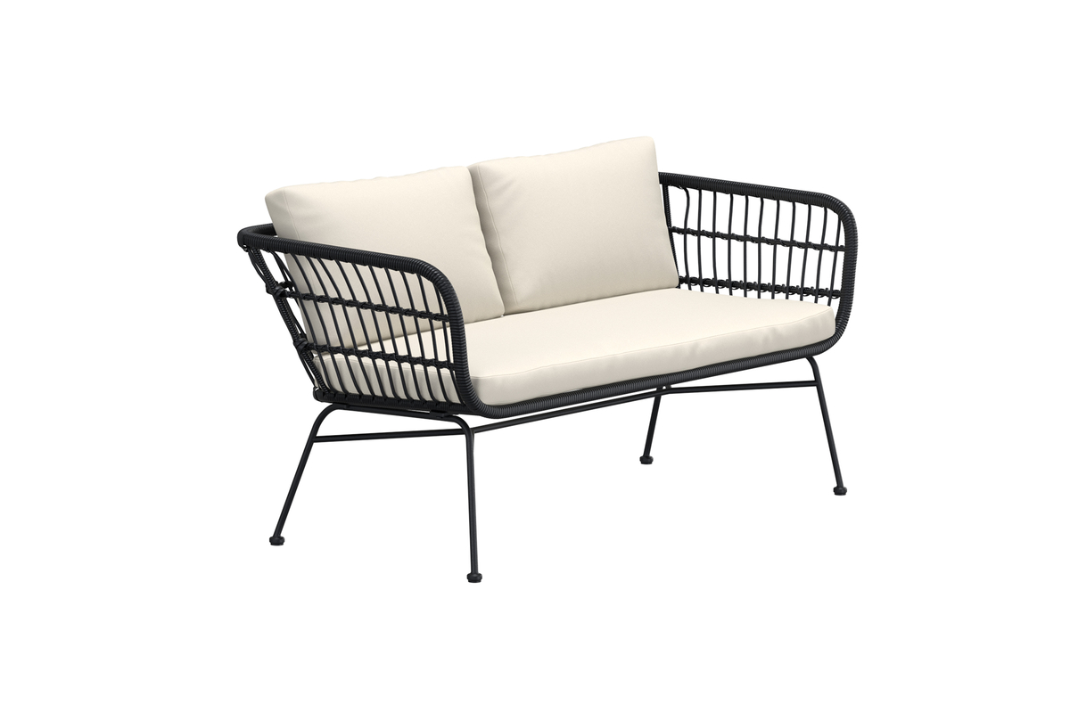 Sofa 'Isola' - Sort/Beige