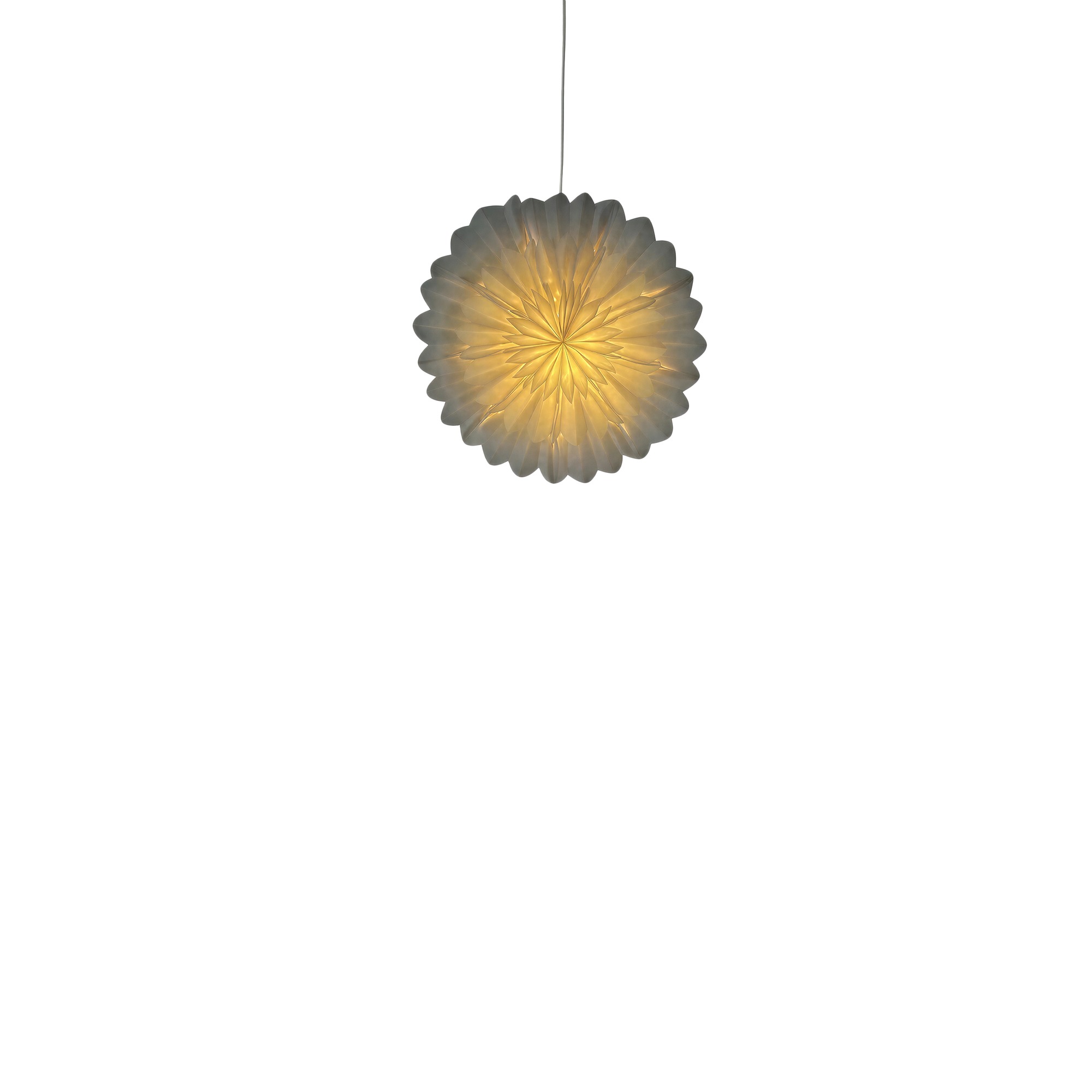 Adventsstjerne 'Lotus' 45cm - Hvid
