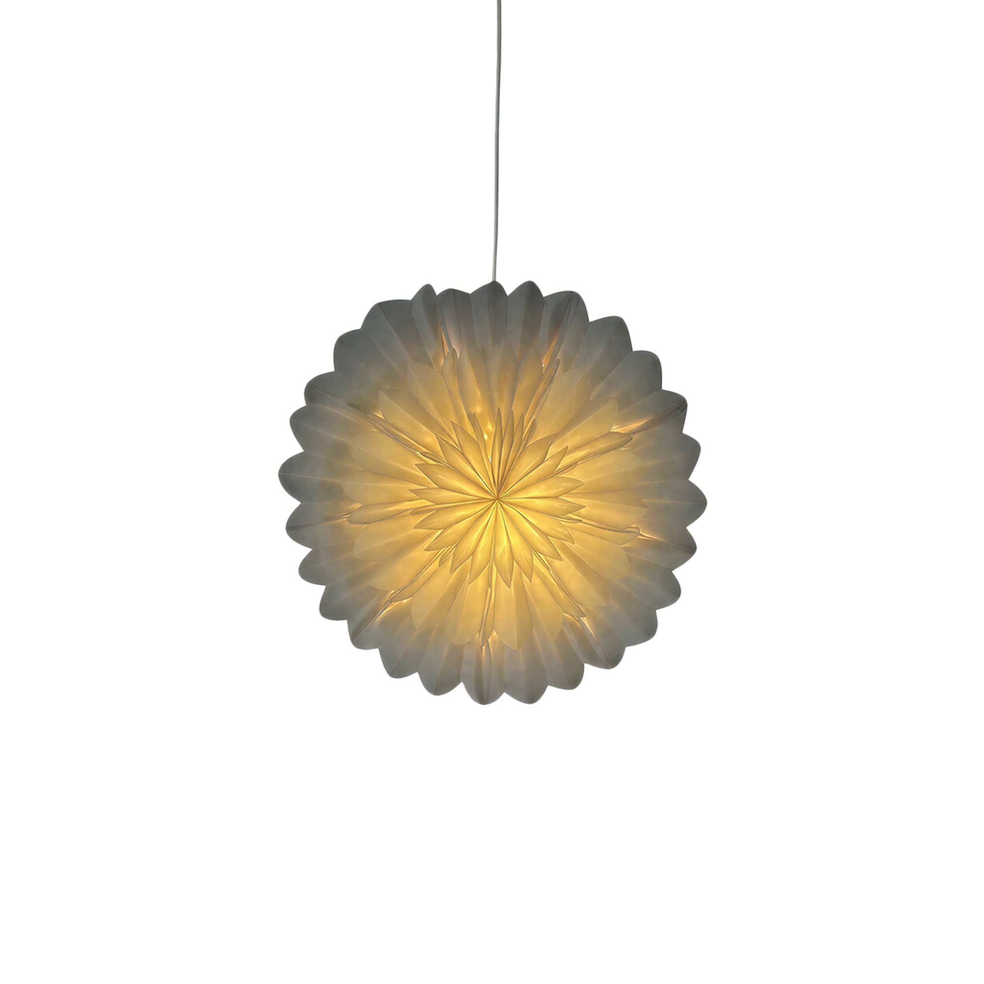 Adventsstjerne 'Lotus' 45cm - Hvid