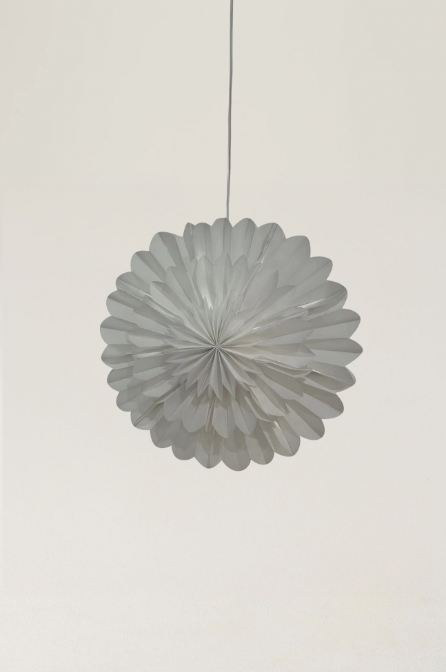 Adventsstjerne 'Lotus' 45cm - Hvid
