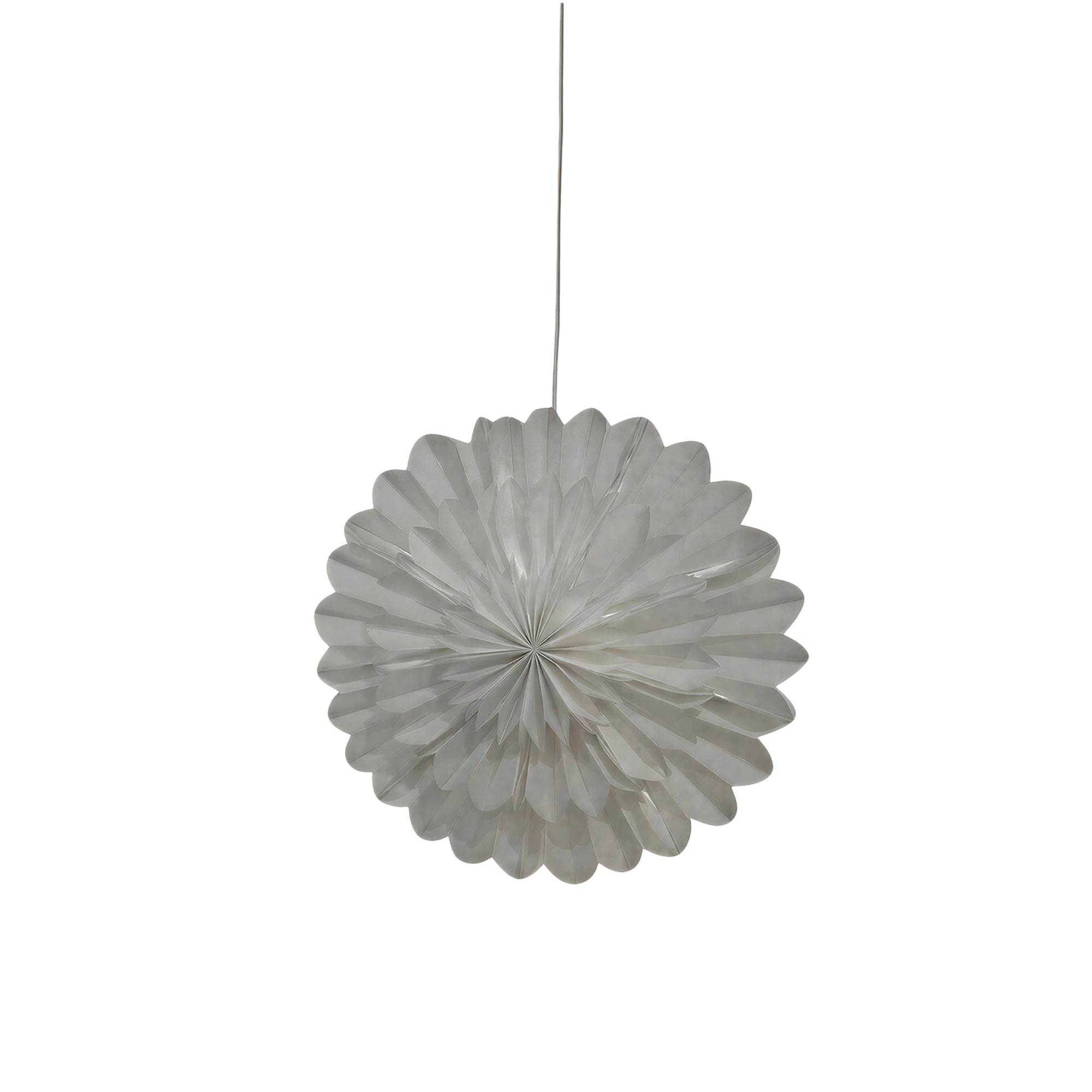 Adventsstjerne 'Lotus' 60cm - Hvid