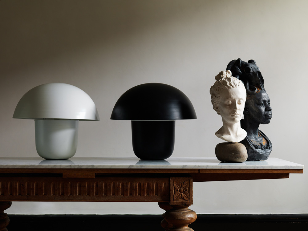 Bordlampe 'Carl-Johan' - Hvid S
