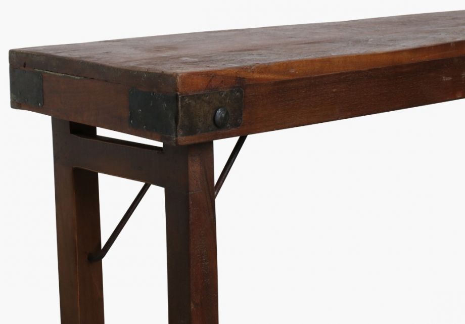 Skydelig bænk 'Foldable' 160x30cm - Træ