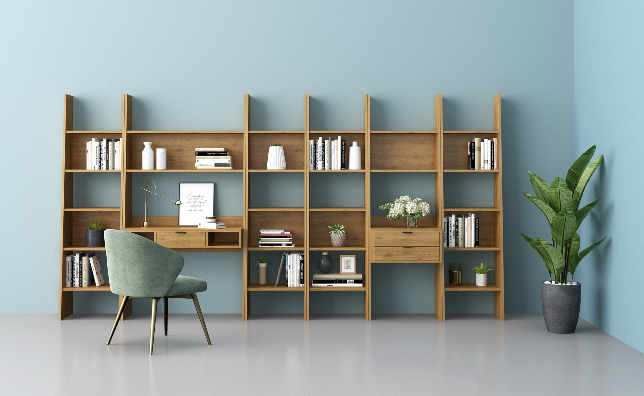 Skrivebord 'Berkley'- Eg/Natur