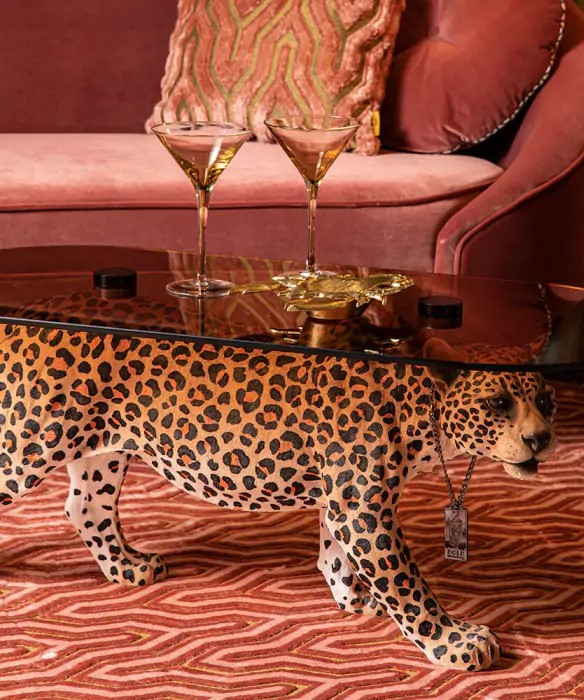 Sofabord 'Dope as hell' - Leopard