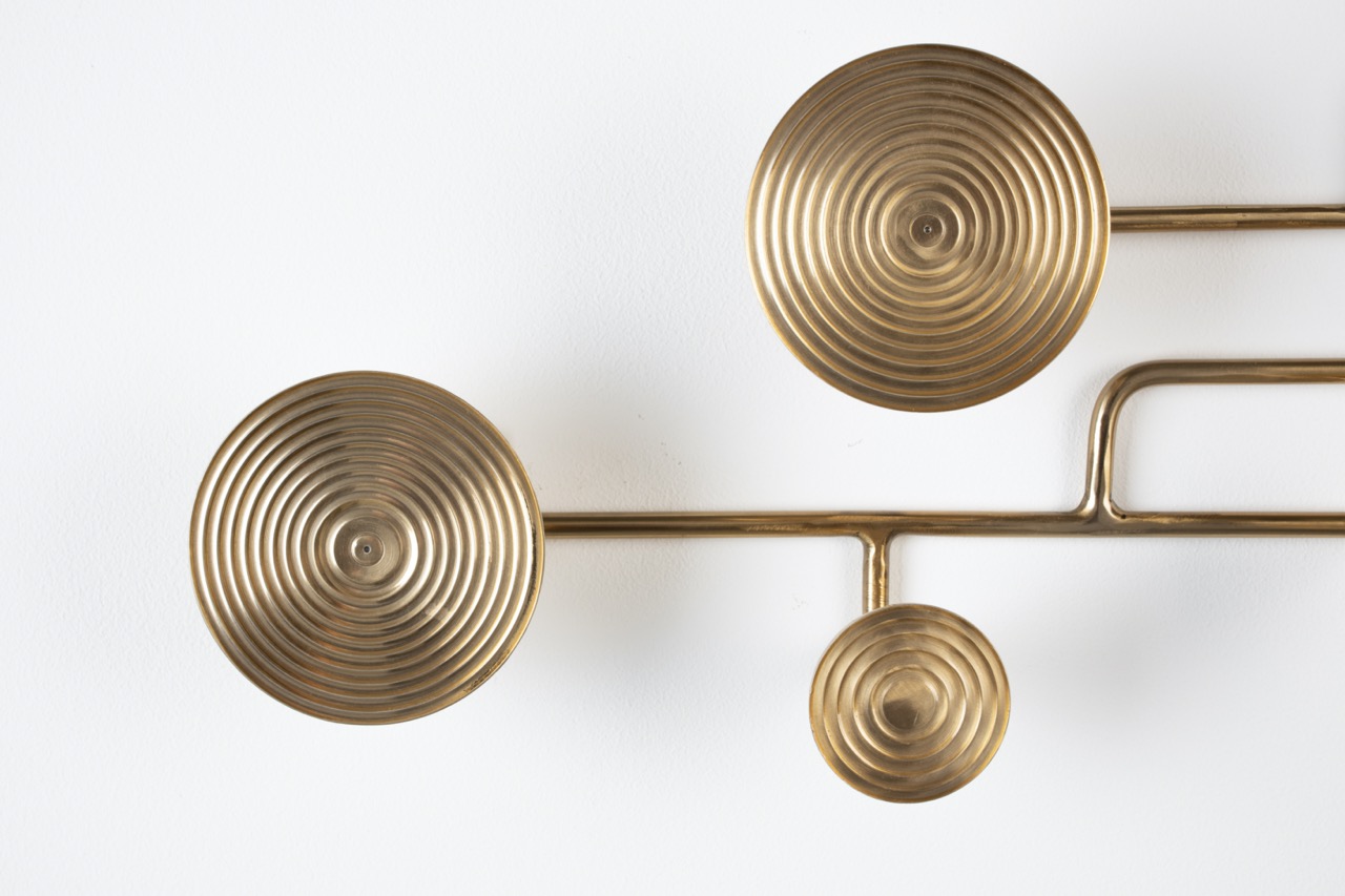 Væghængte kroge 'Hypnotising' - Guld