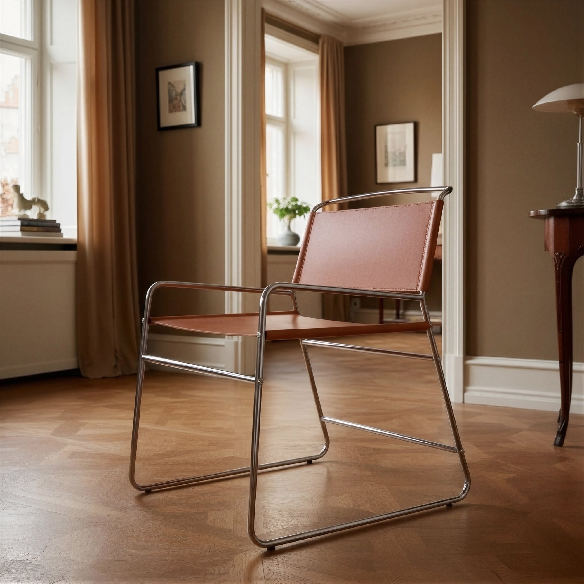 Stol 'Lucca' - Brun