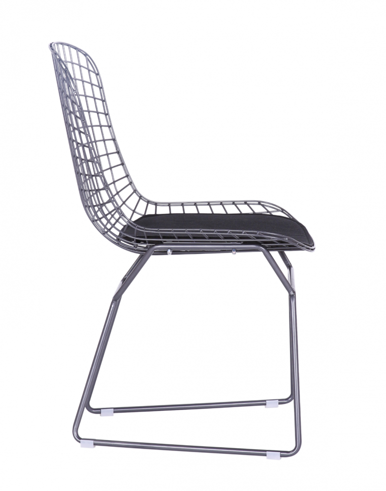 Stol 'Bertoia' - Sølv/Grå
