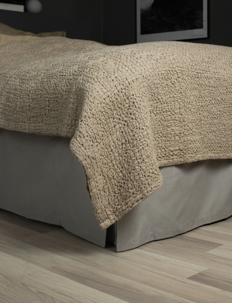 Sengetæppe 'Dani' 160x260 - Beige