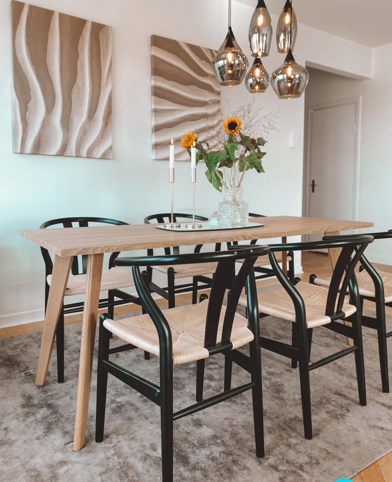 Spisebord 'Nordisk' 180x70cm - Eg