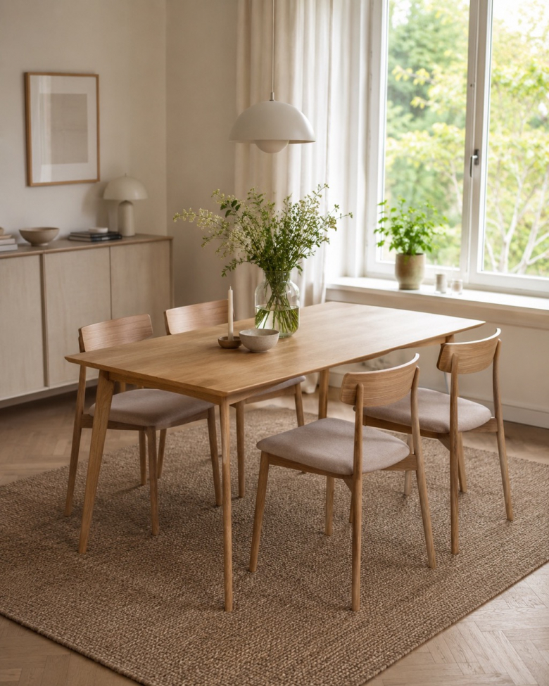 Spisebord 'Nordisk' 180x70cm - Eg