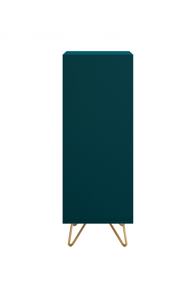 Kommode 'Elle' 45x110 - Turkis/Messing