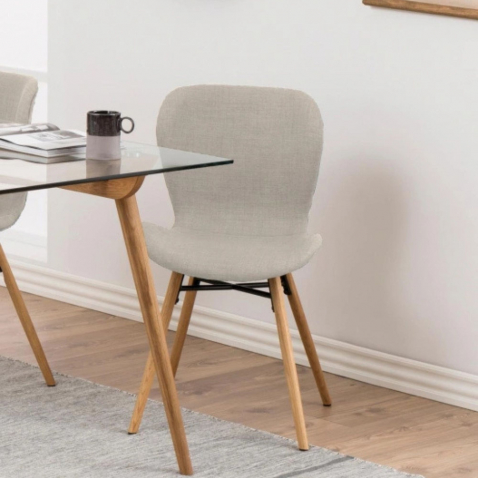 Stol 'B&ouml;da' - Beige/Natur