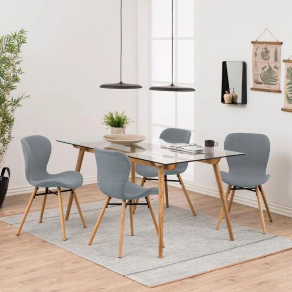 Stol 'B&ouml;da' - Gr&aring;/Natur