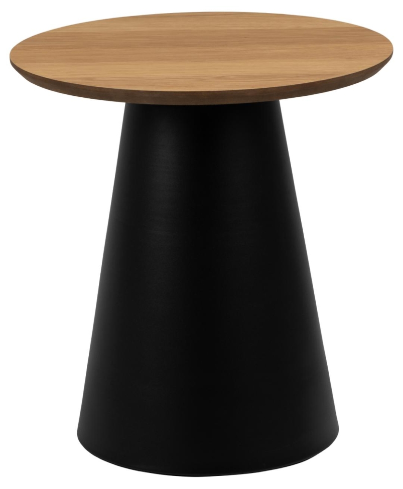 Sofabord 'Soli' 45cm - Natur/Sort