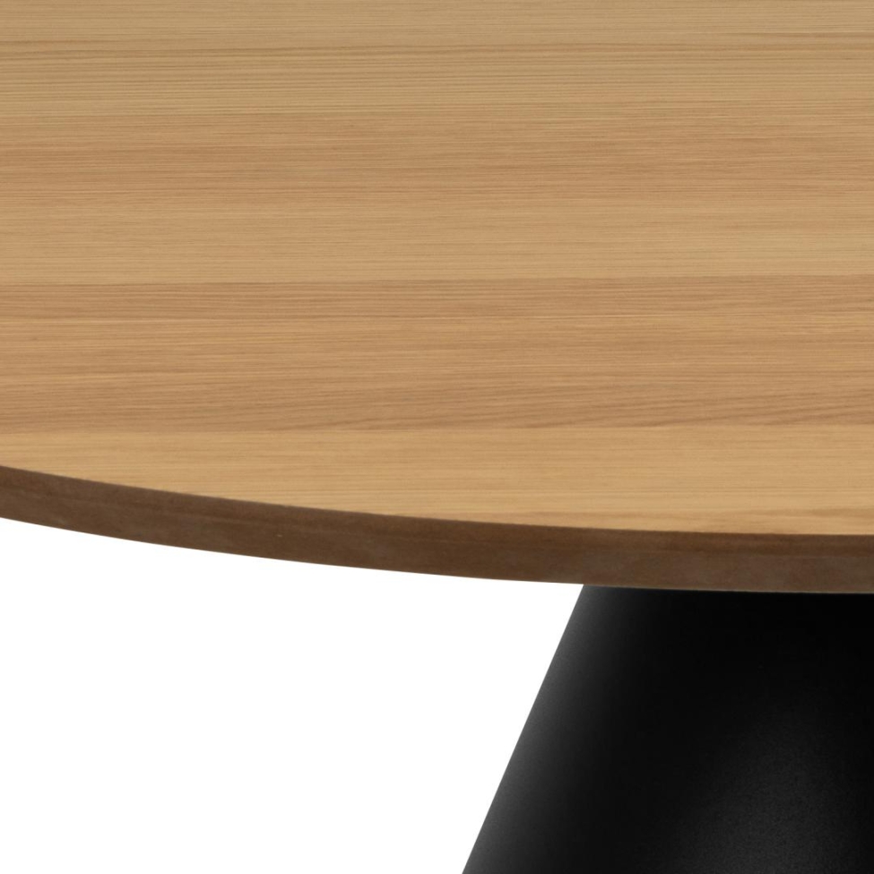 Sofabord 'Soli' 85cm - Natur/Sort
