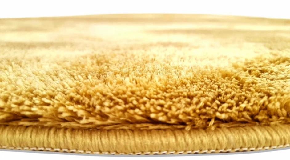 Rundt tæppe 'Aranga Super Soft' - Orange