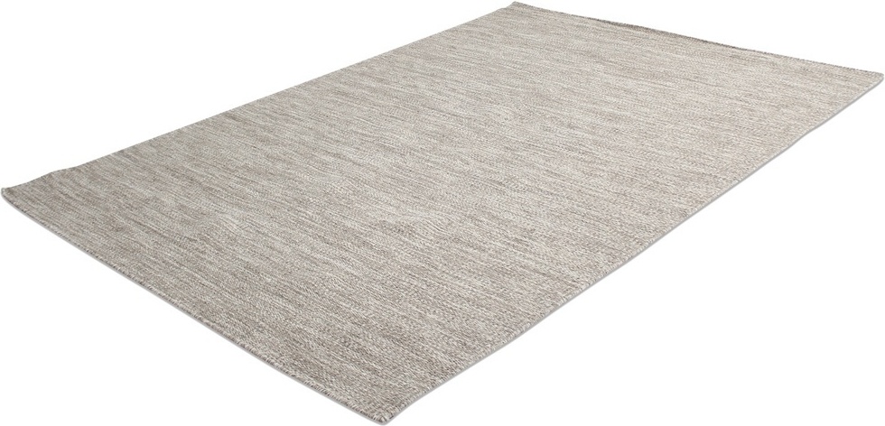 Uldtæppe 'Dhurry' - Beige
