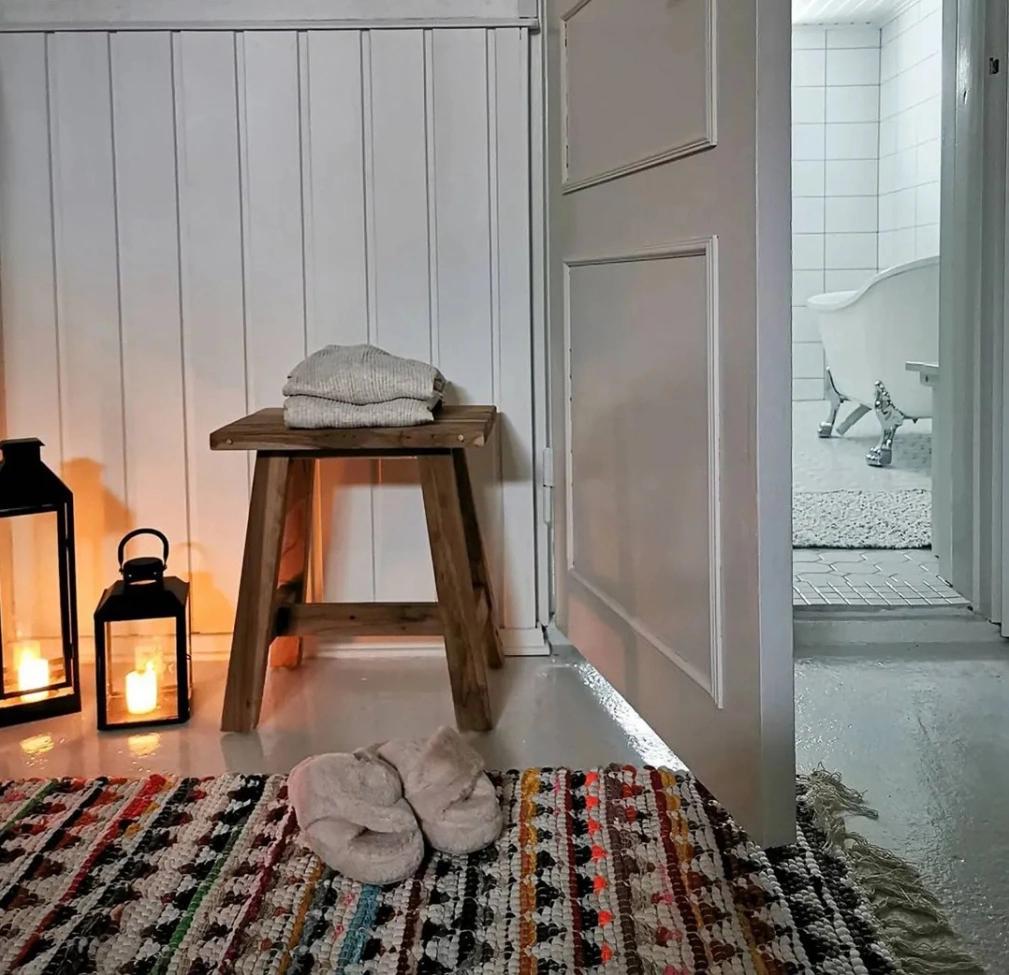 Kludetæppe 'Lindby' - Multi