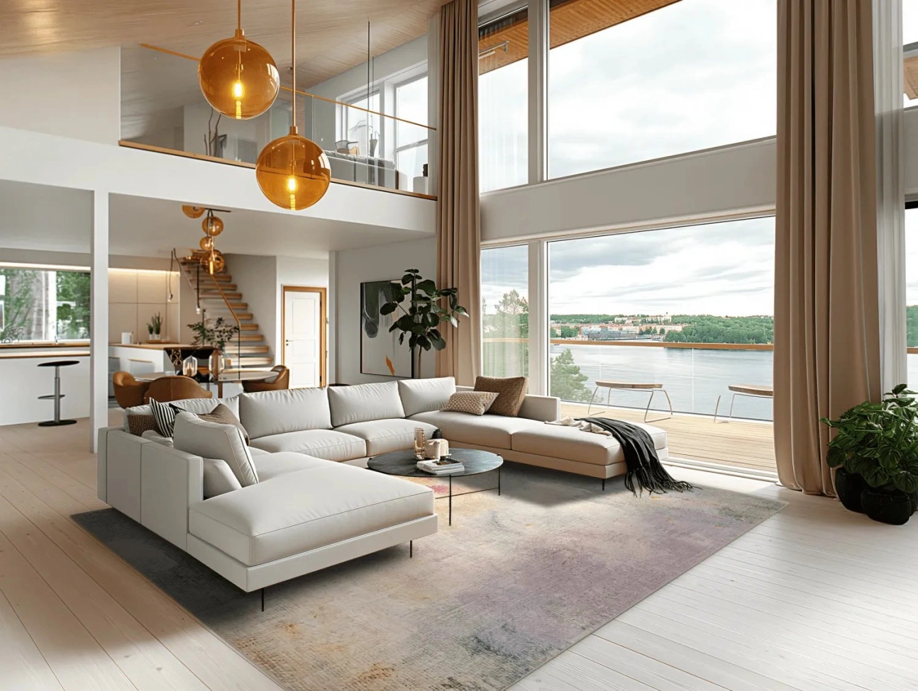 Wiltontæppe 'Mogoro' - Multi