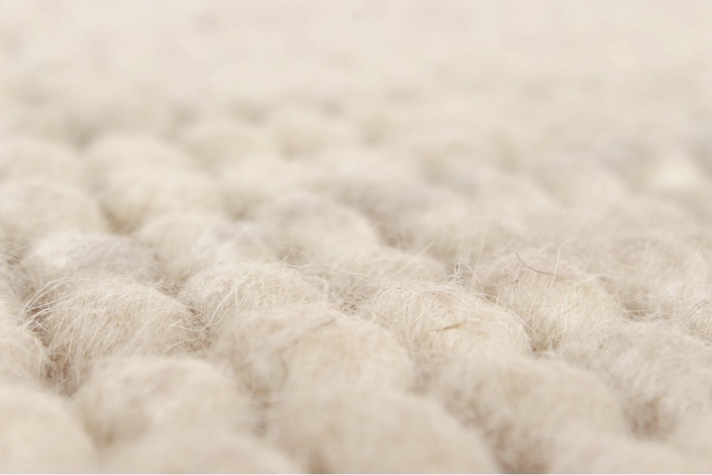 Uldmåtte 'Avafors' - Beige