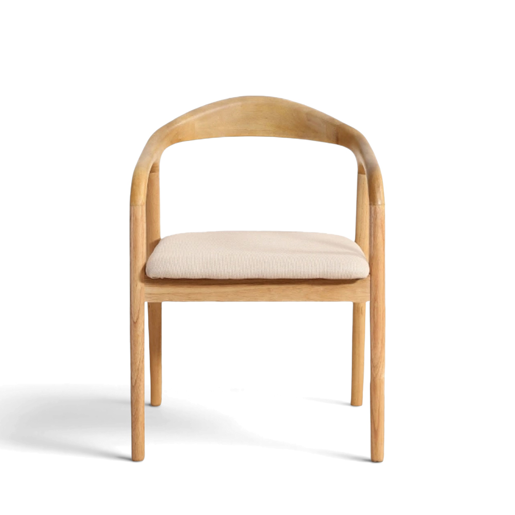 Armlænestol 'Aspa' - Natur/beige